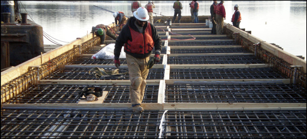 Department of the Navy: Demolition of two existing timber piers by extraction (vibration) and construction of a new concrete pier