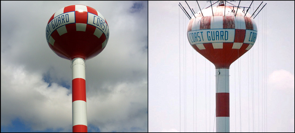 USCG Civil Engineering Unit: New exterior coating for existing water tower 